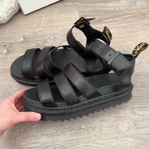 Dr. Martens Blaire Black Sandal